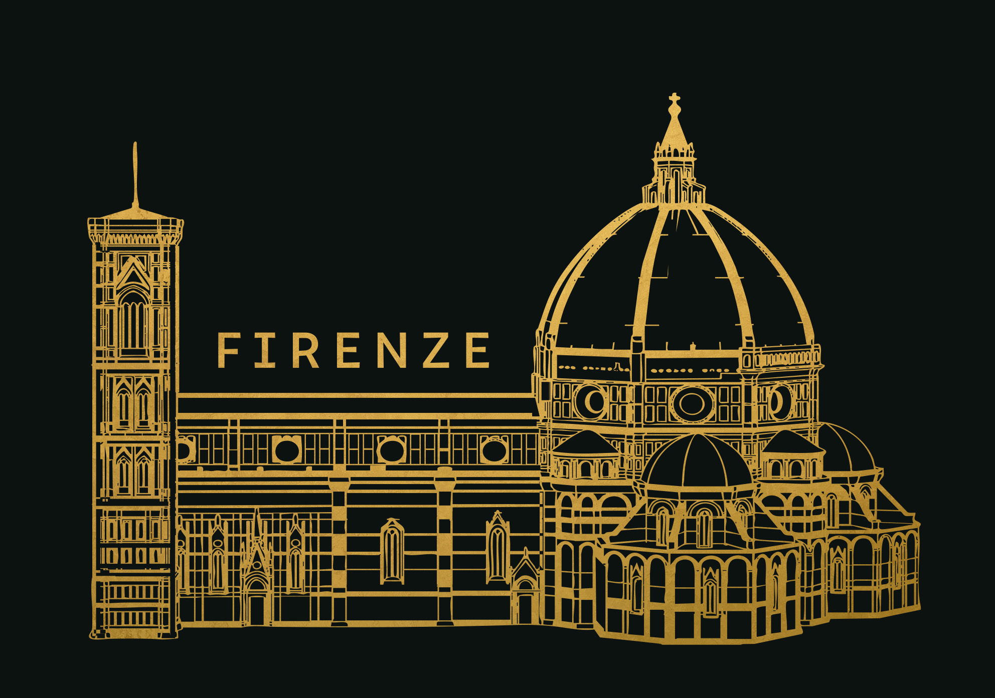 Magnete souvenir design Firenze