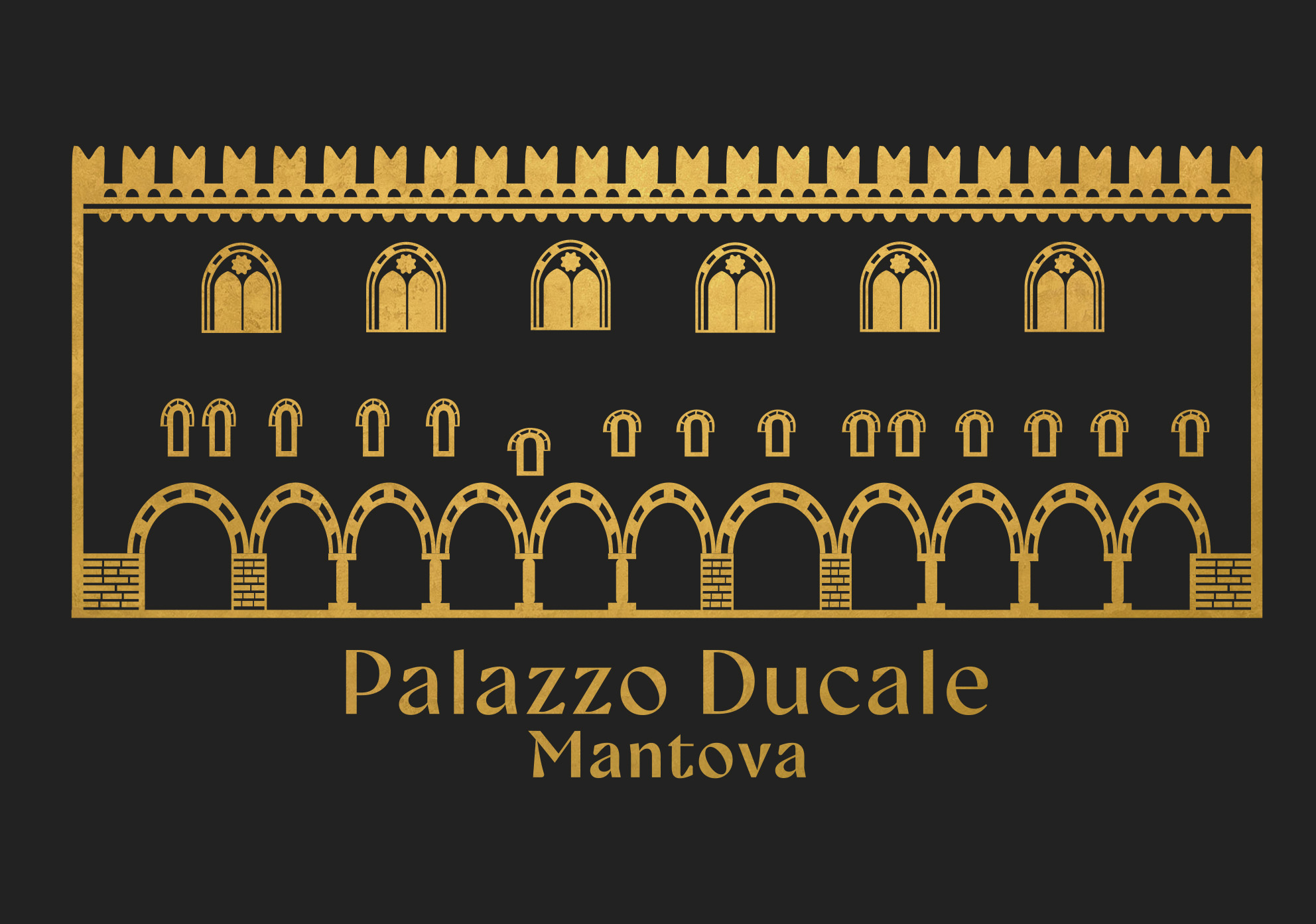 Magnete souvenir design Mantova