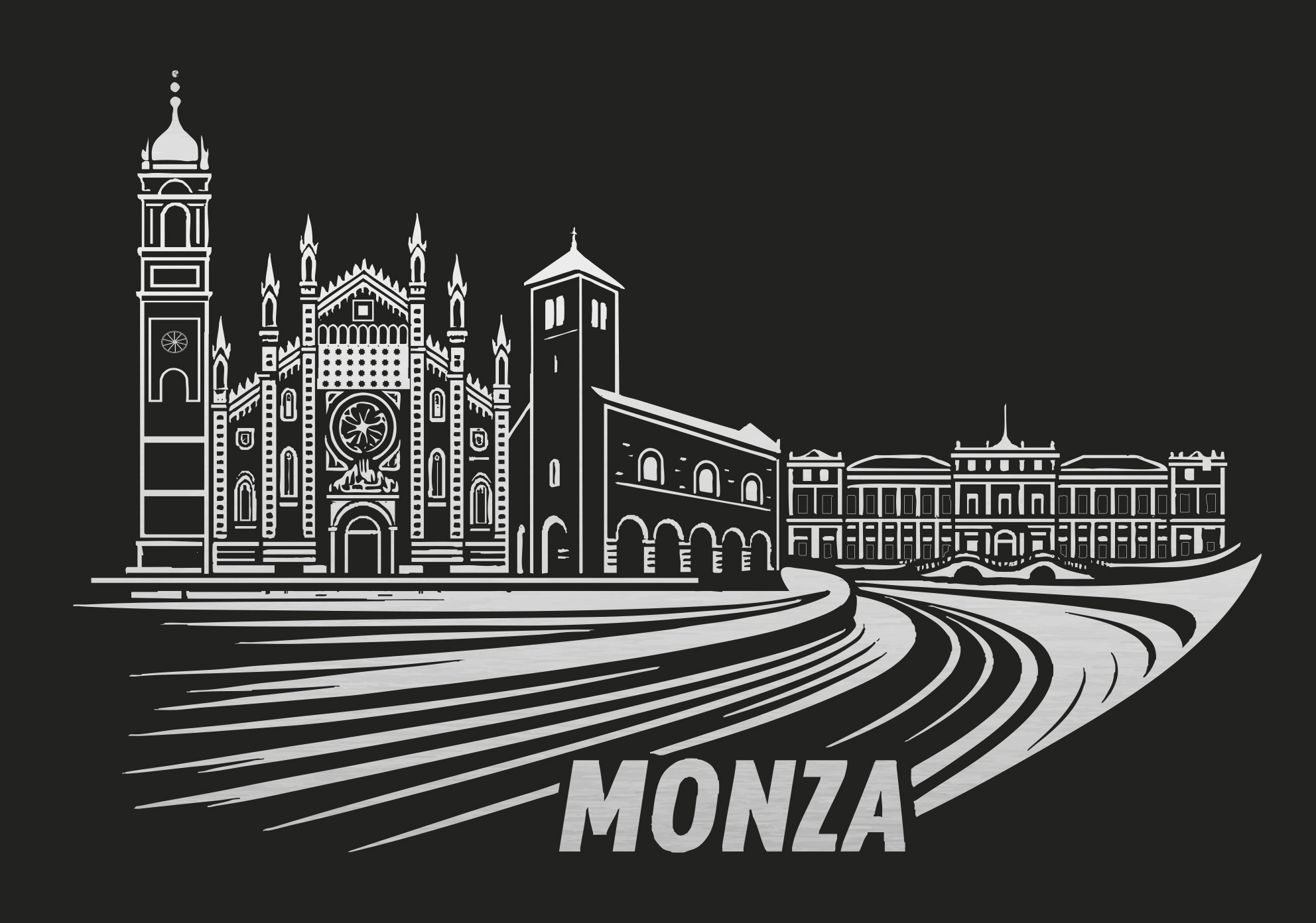 Magnete souvenir design Monza
