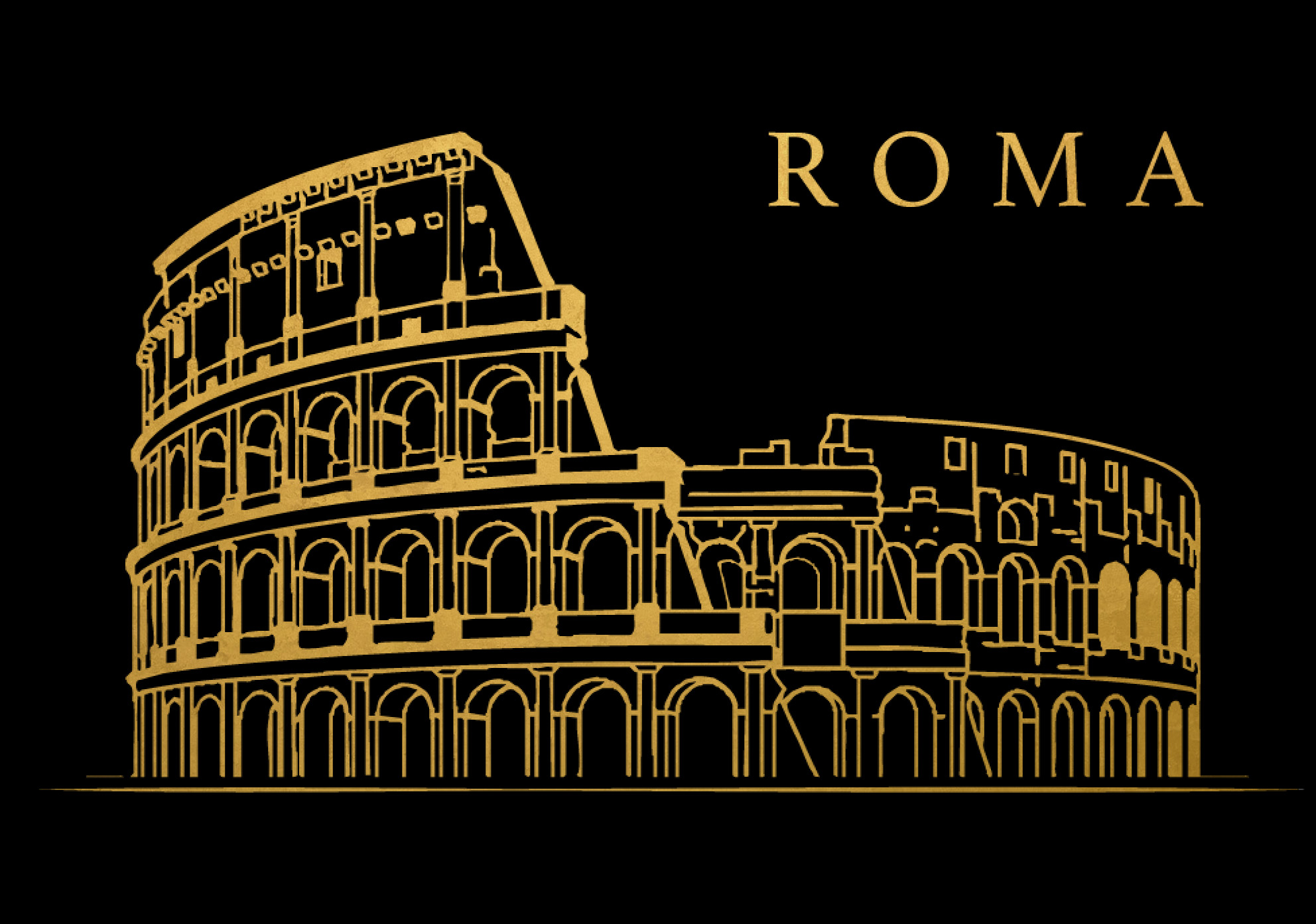 Magnete souvenir design Roma