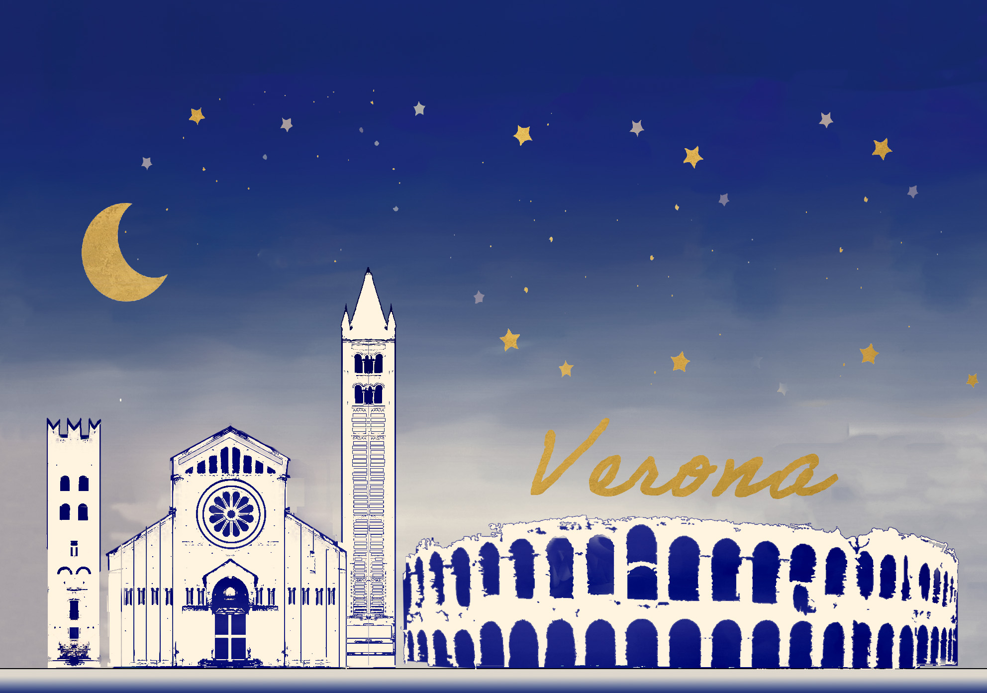 Magnete souvenir design Verona Arena